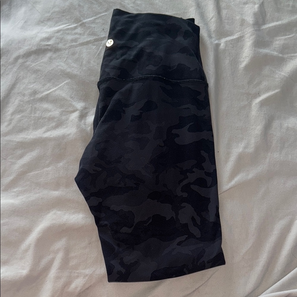lululemon athletica Black Camo Leggings